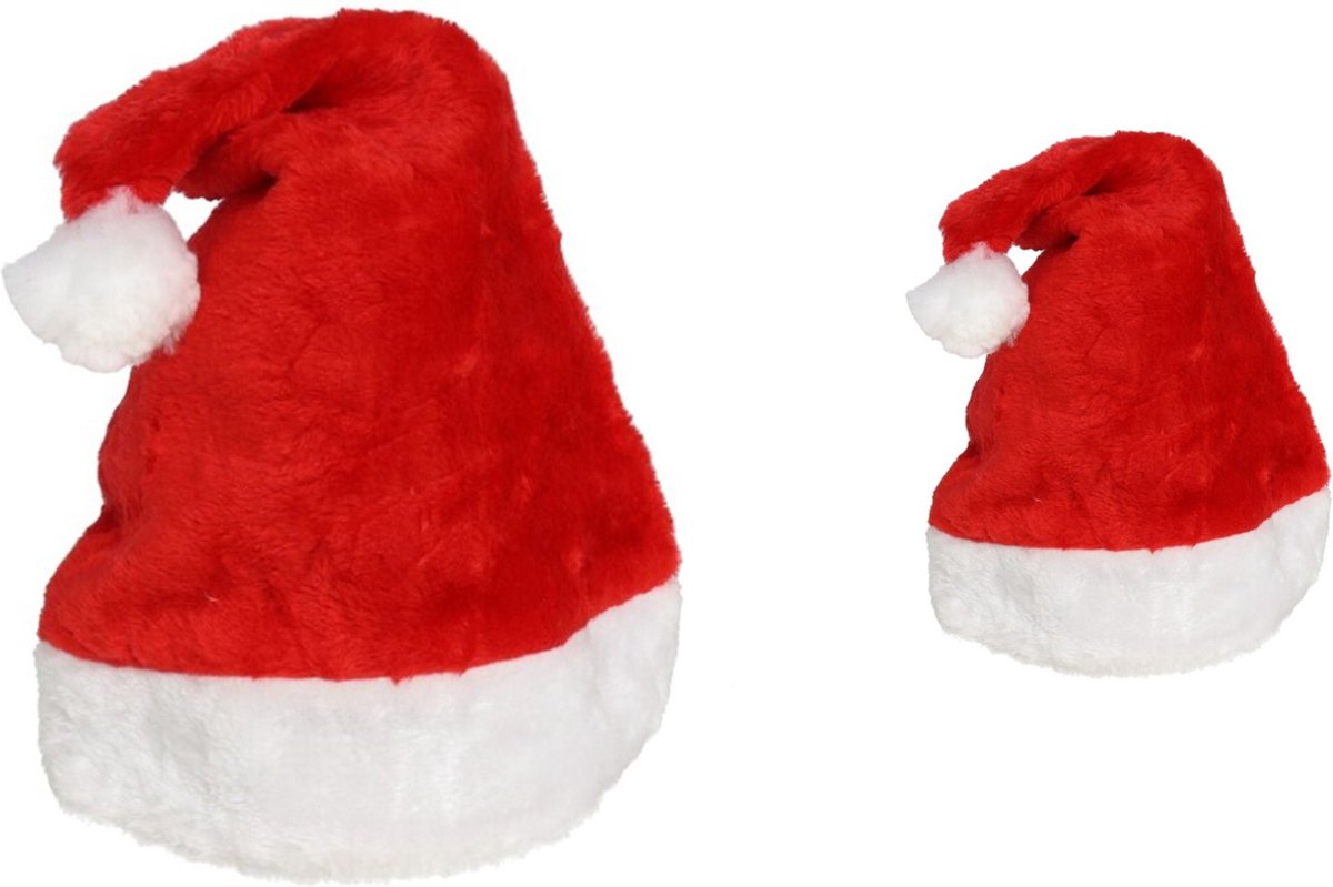 2 Stuks Kerstmuts |Merry Christmas |100% Polyester luxe kerstmuts voor kinderen | Kerstmutsen